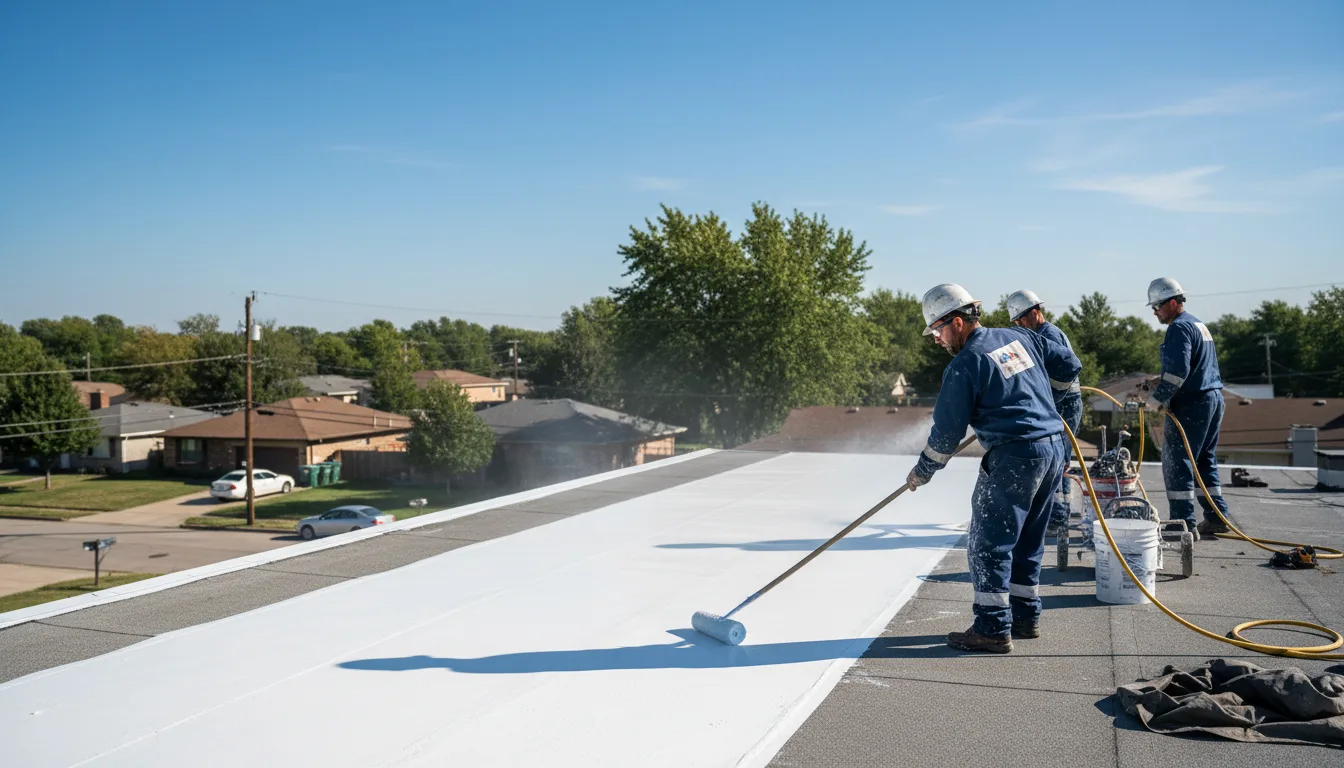 Commercial roof coating in State Line, PA near me